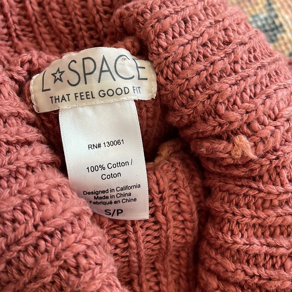 L*SPACE Jetsetter Serape Stripe Pink Knit Sweater Dress - Picture 7 of 11